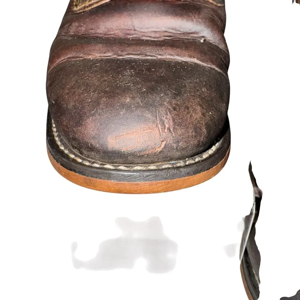 Durango Brown Leather‎ Lace Up Boots Biker Military Grunge Men’s Size 8